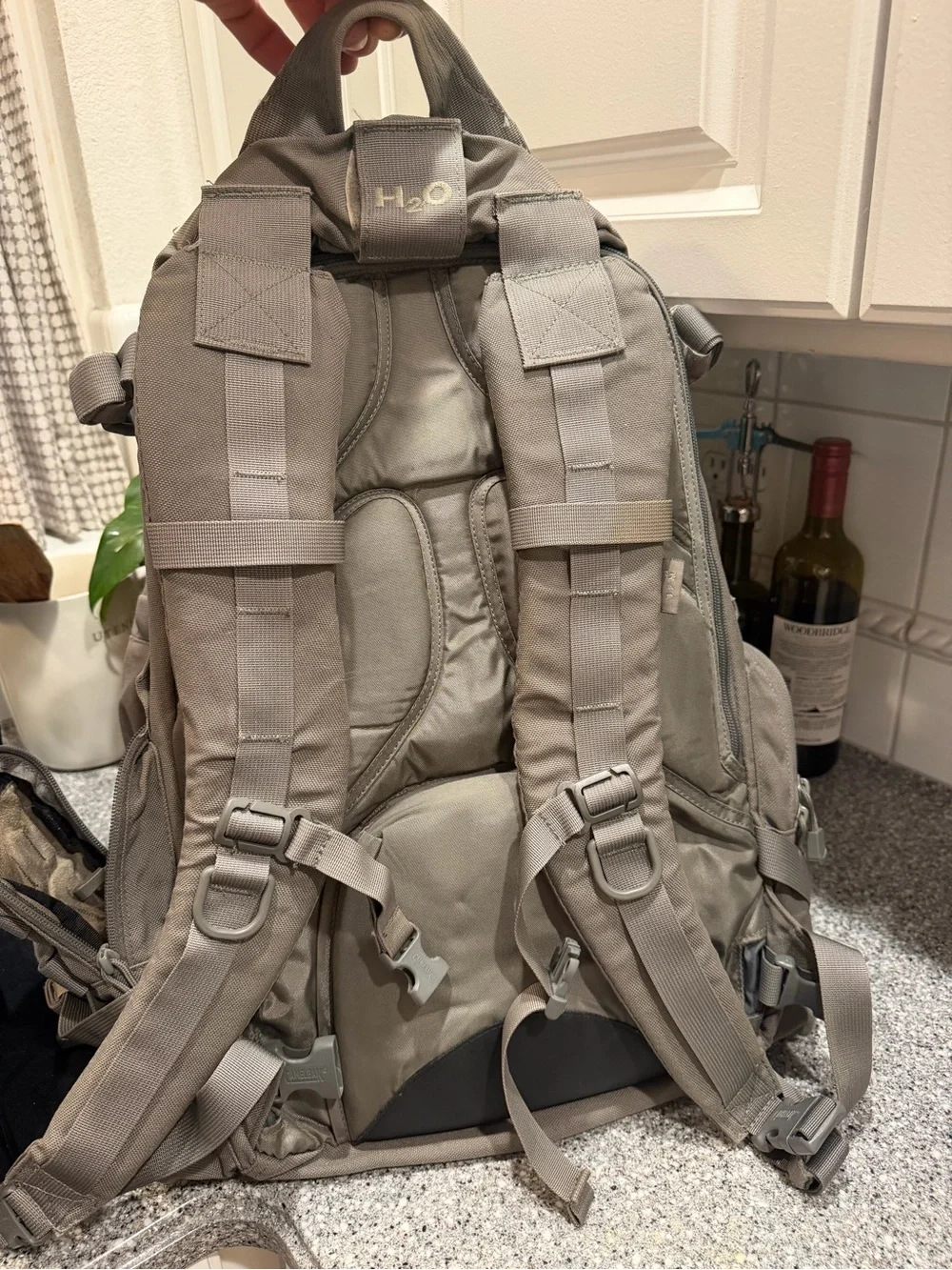 Camelbak Maximum Gear BFM Large Tactical Backpack Gray/Brown Hiking NO BLADDER